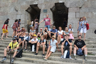 Przy miejscu śmierci de Molaya