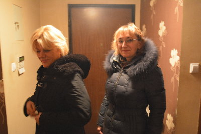 Na chwilę przed wyjściem do teatru.