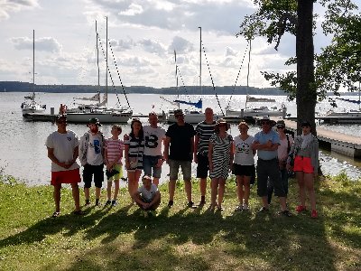 Jezioro Drawsko w tle i Mamut&amp;amp;#128521;&amp;amp;#9973;