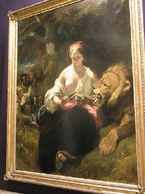 Dom Wallesa-muzeum, mój ulubiony obraz jak babka potrafi okiełznać lwa !